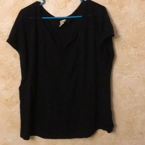 Cute plus size black top